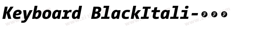 Keyboard BlackItali字体转换